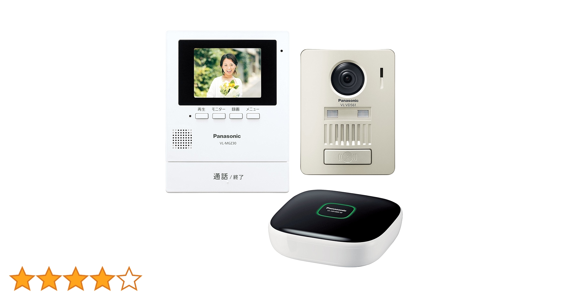 Panasonic ドアホン ドアインターホン ホームユニット モニター 概要 モニター壁掛け式ワイヤレステレビドアホン VL-SGZ30